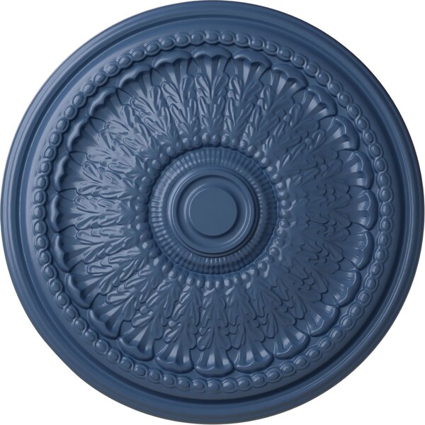 Ekena Millwork Brunswick Ceiling Medallion (Fits Canopies up to 4 1/2"), Hand-Painted Americana, 27"OD x 2 1/2"P CM27BRAMF - main